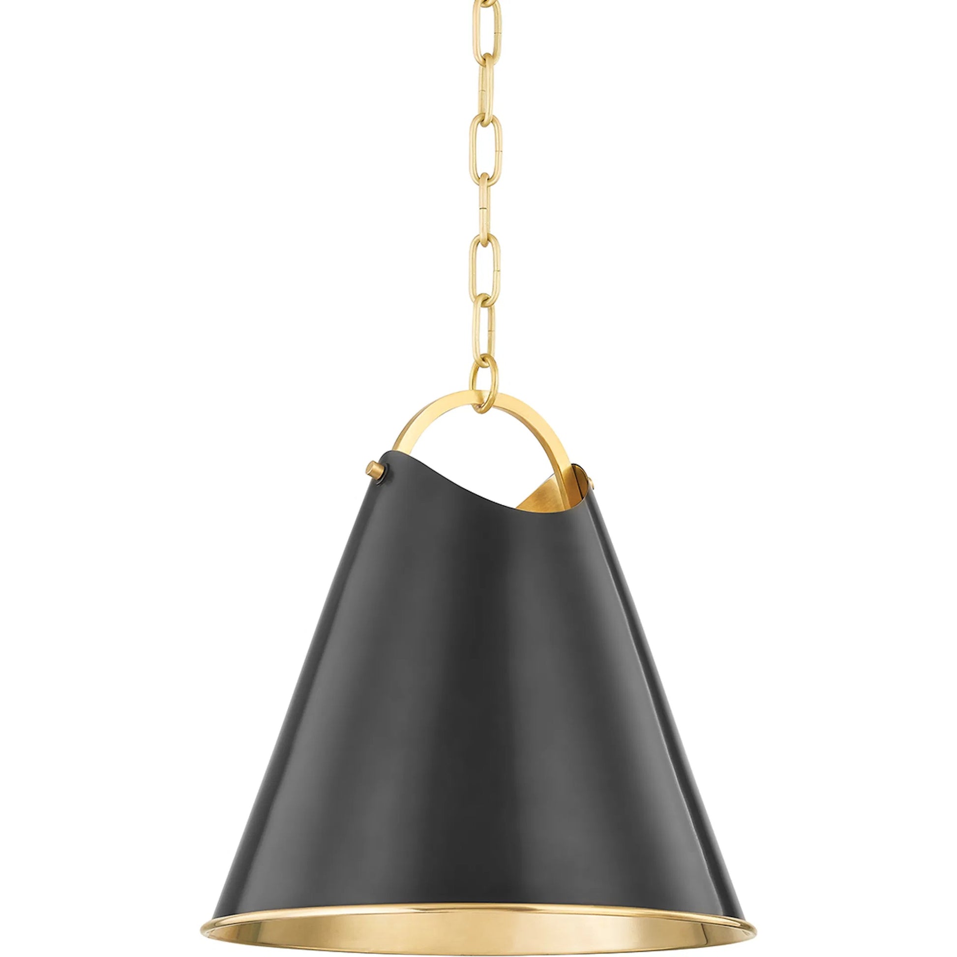 Burnbay 1 Light Pendant by Hudson Valley. Made from brass in a modern style.
