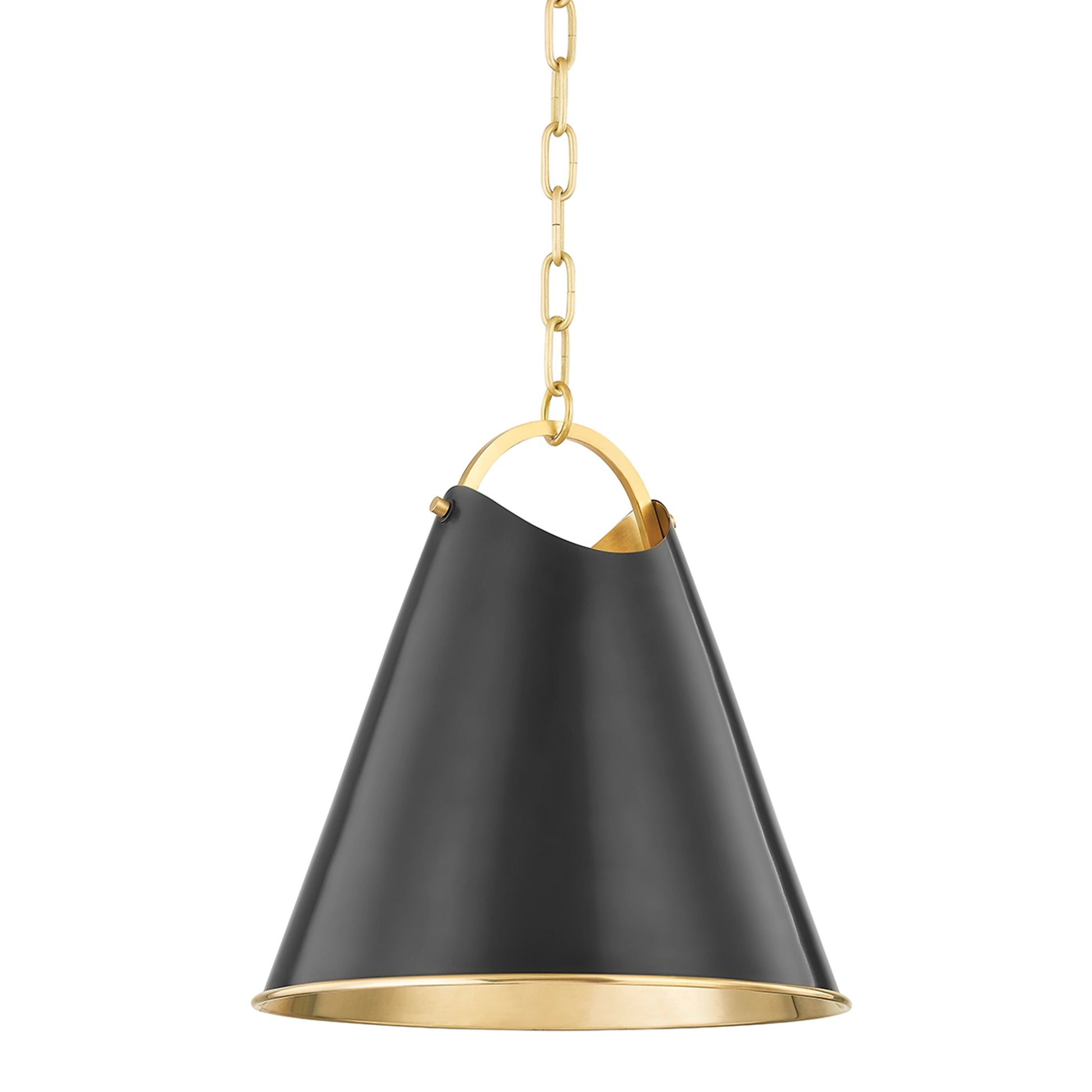 Burnbay 1 Light Pendant by Hudson Valley. Made from brass in a modern style.