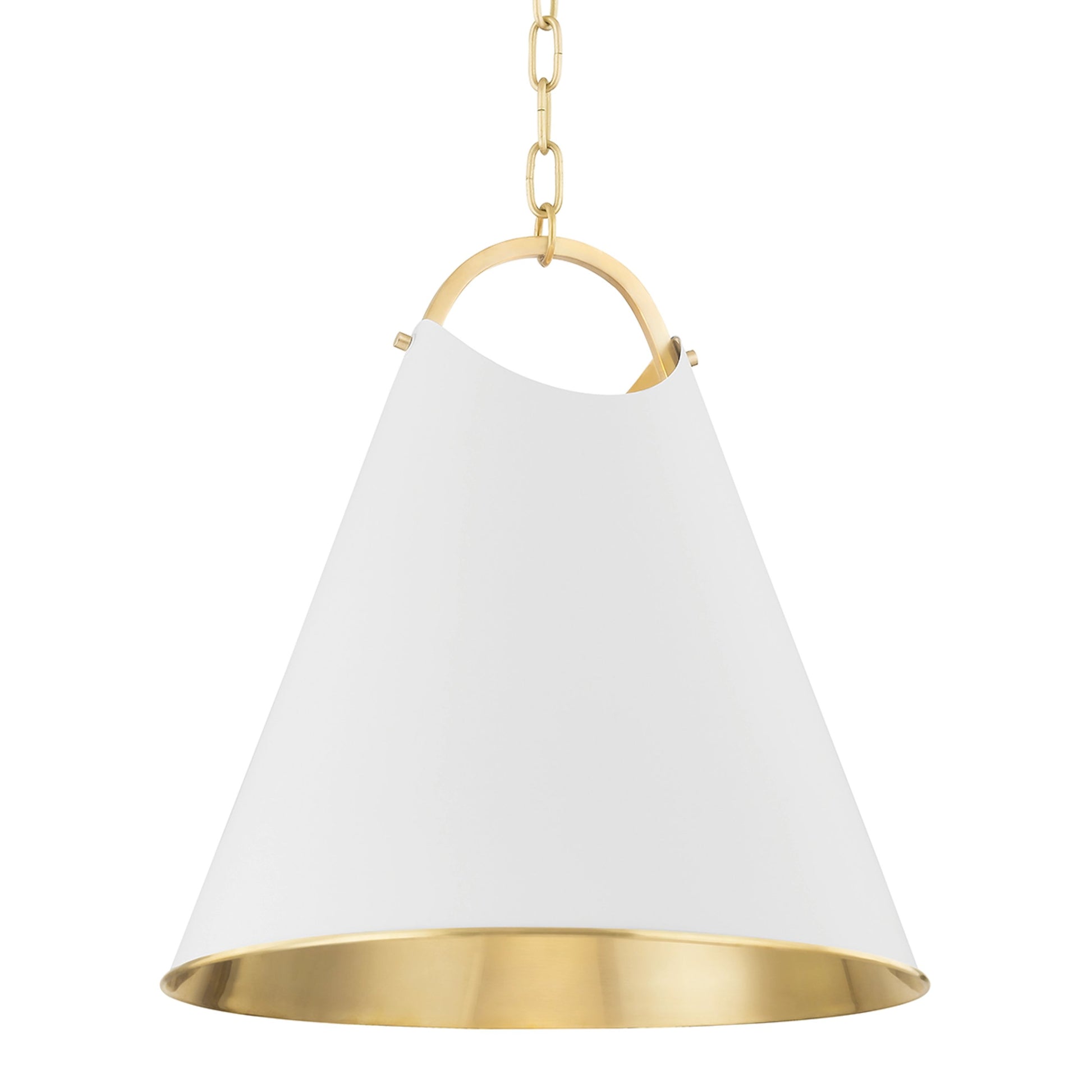 Burnbay 1 Light Pendant by Hudson Valley. Made from brass in a modern style.