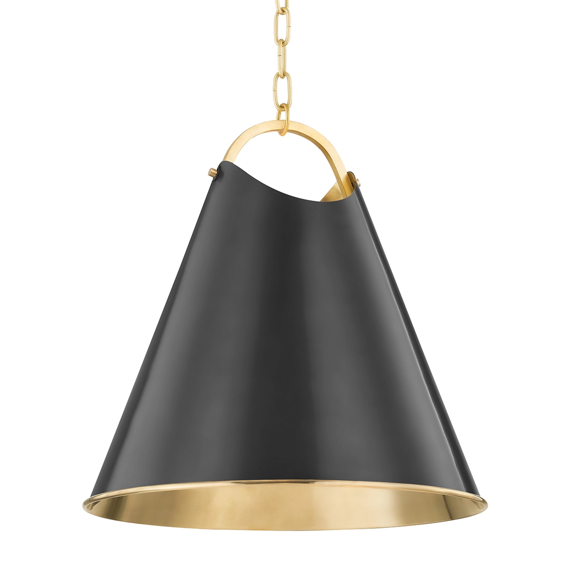 Burnbay 1 Light Pendant by Hudson Valley. Made from brass in a modern style.