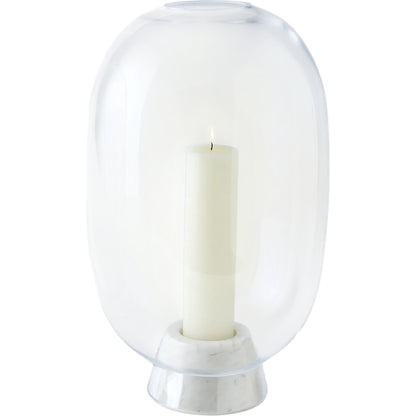 Marble Cone Hurricane by Global Views in black and marble. Made from unique in a transitional style.