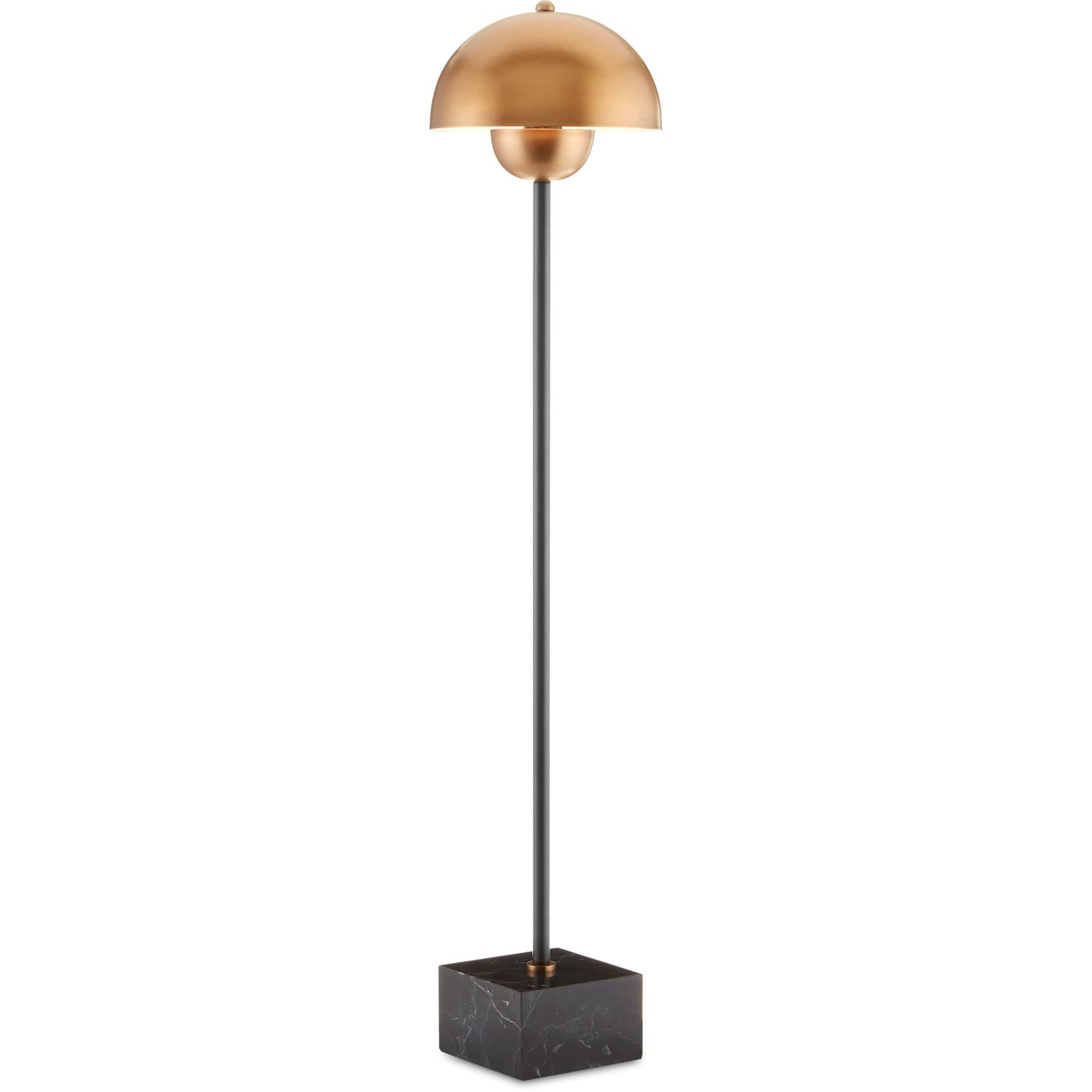 002 SI-1894379 | Additional Silo | La Rue Table Lamp by Currey and Company in brushed brass, black. Made from metal, marble in a modern style.