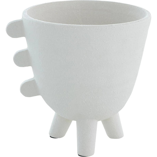 Primitive Porcelain 3 Leg Cache Pot by Global Views. Made from porcelain in a unique style.