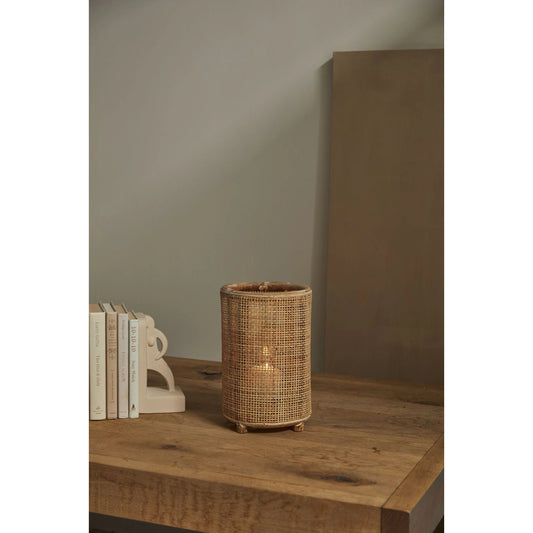 Marra Lantern by Accent Decor in natural. Made from natural fibers in a cottage & farmhouse style.
