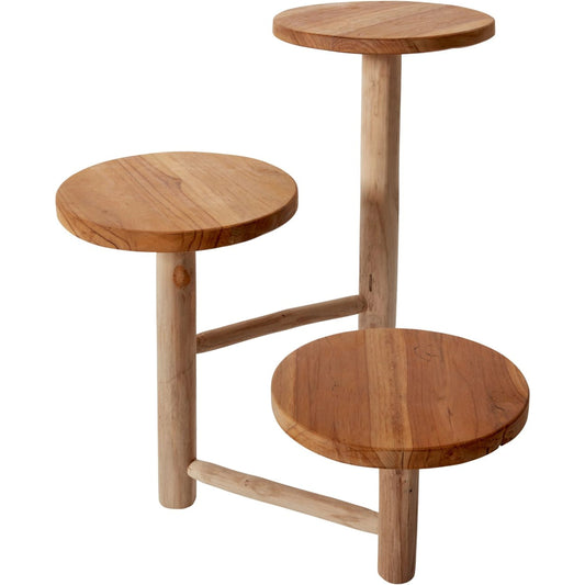 Obispo Stand by Accent Decor in natural. Made from wood in a modern style.