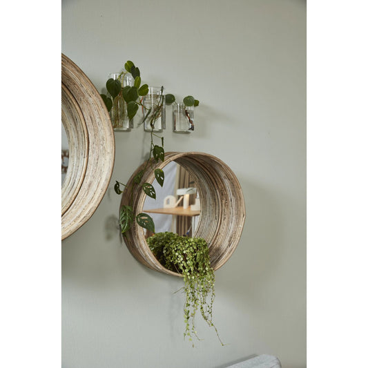 Hermosa Mirror by Accent Decor in natural. Made from wood in a modern style.