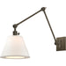 Hillsdale Swing Arm Wall Sconce by Hudson Valley. Made from brass in a transitional style.