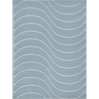 Tempo 6234 Rug by Exquisite Rugs in light blue. Made from new zealand wool in a unique style.