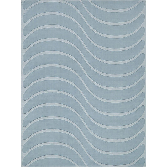 001 SI-2138120,SI-2138121,SI-2138122,SI-2138123,SI-2138124,SI-2293876 | Primary Silo | Tempo 6234 Rug by Exquisite Rugs in light blue. Made from new zealand wool in a unique style.