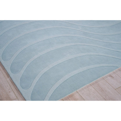 Tempo 6234 Rug by Exquisite Rugs in light blue. Made from new zealand wool in a unique style.
