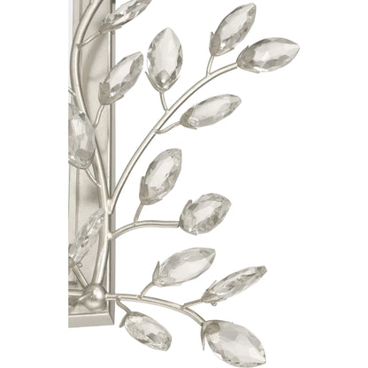 Forget-Me-Not Mirror by Currey and Company. Made from crystal, metal, glass in a modern style.