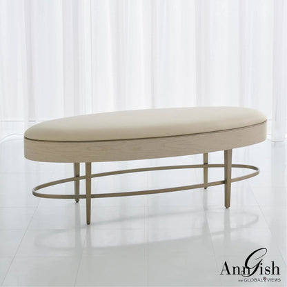 Ellipse Bench by Global Views. Made from unique in a transitional style.