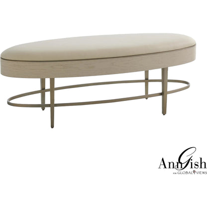 Ellipse Bench by Global Views. Made from unique in a transitional style.