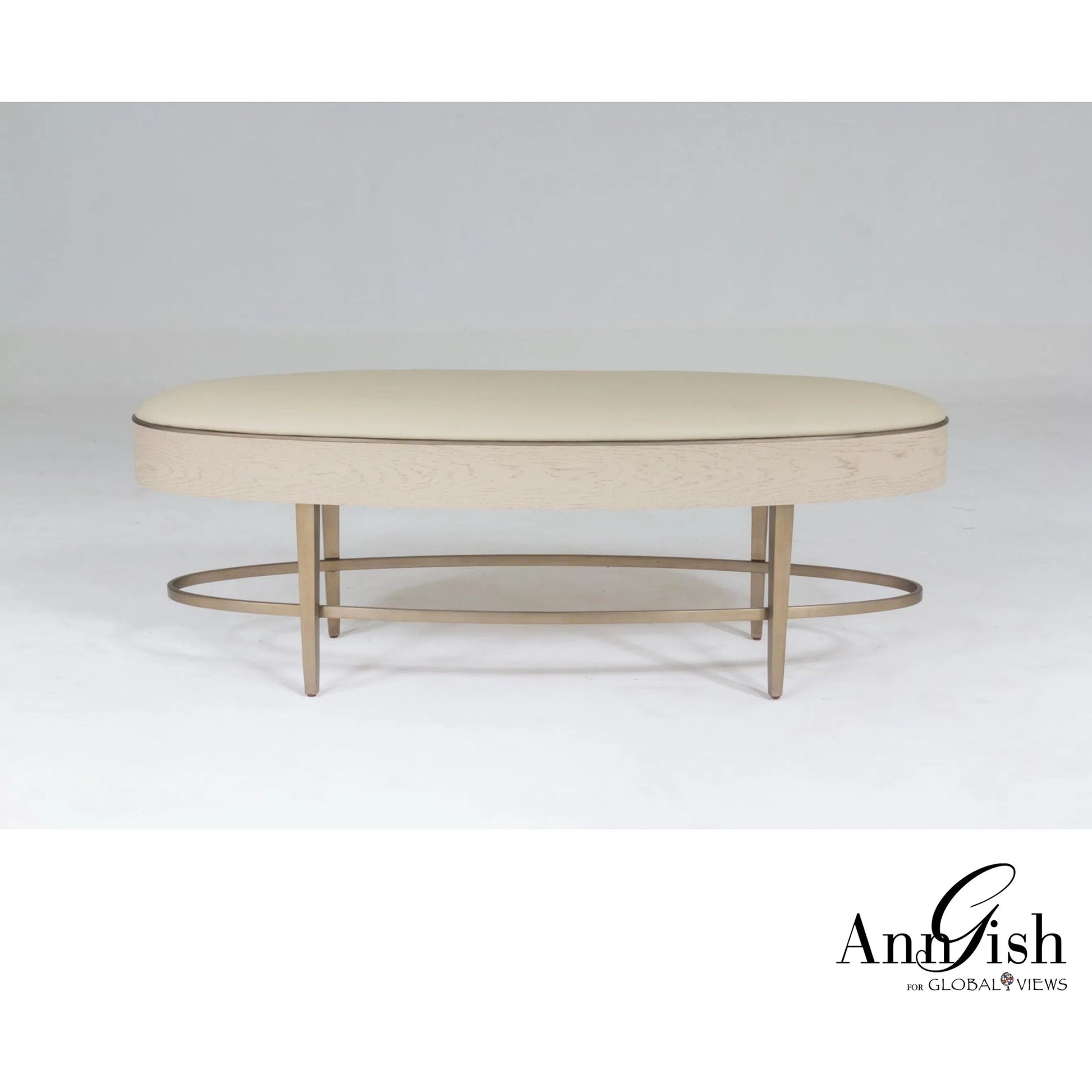 Ellipse Bench by Global Views. Made from unique in a transitional style.