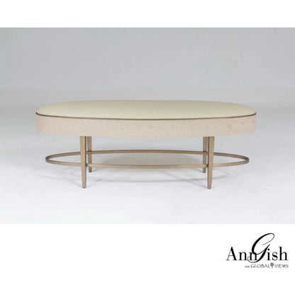 Ellipse Bench by Global Views. Made from unique in a transitional style.