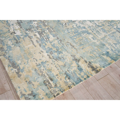 Gianni 6250 Rug by Exquisite Rugs in gray, silver. Made from new zealand wool, bamboo silk in a unique style.