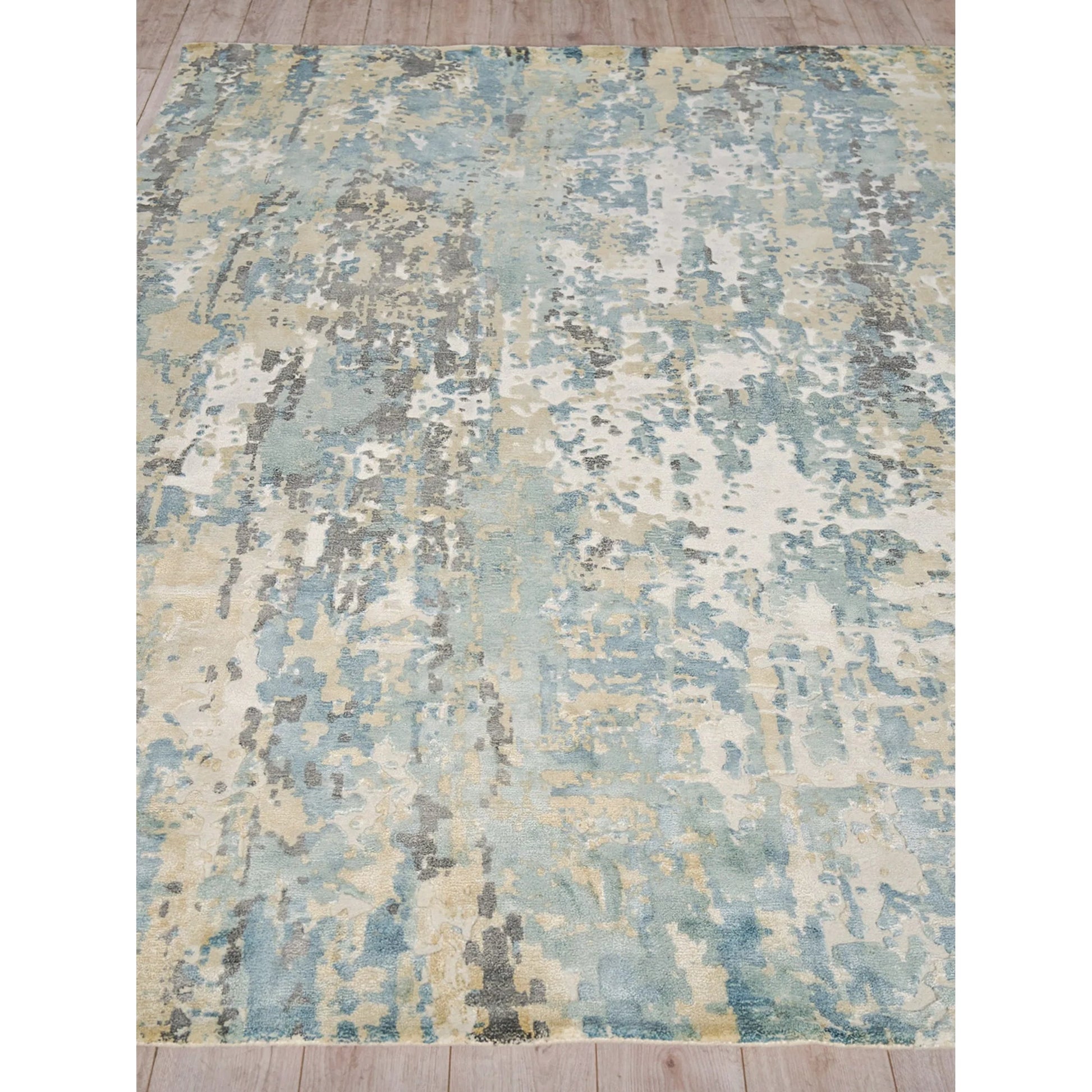 Gianni 6250 Rug by Exquisite Rugs in gray, silver. Made from new zealand wool, bamboo silk in a unique style.