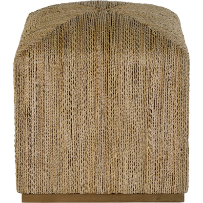 Como Accent Stool by Butler Specialty Company in natural and natural rattan. Made from banana leaf, mixed wood, plywood in a unique style.