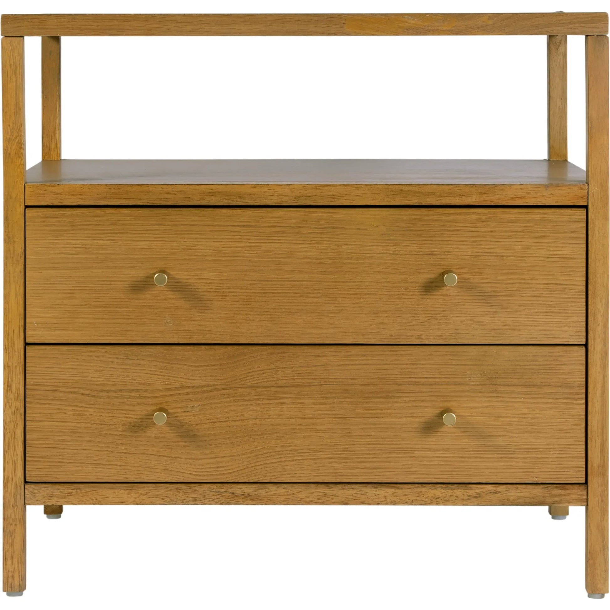 Mendel Nightstand by Butler Specialty Company. Made from white oak veneer, rubberwood, laminated veneer lumber, plywood in a traditional style.