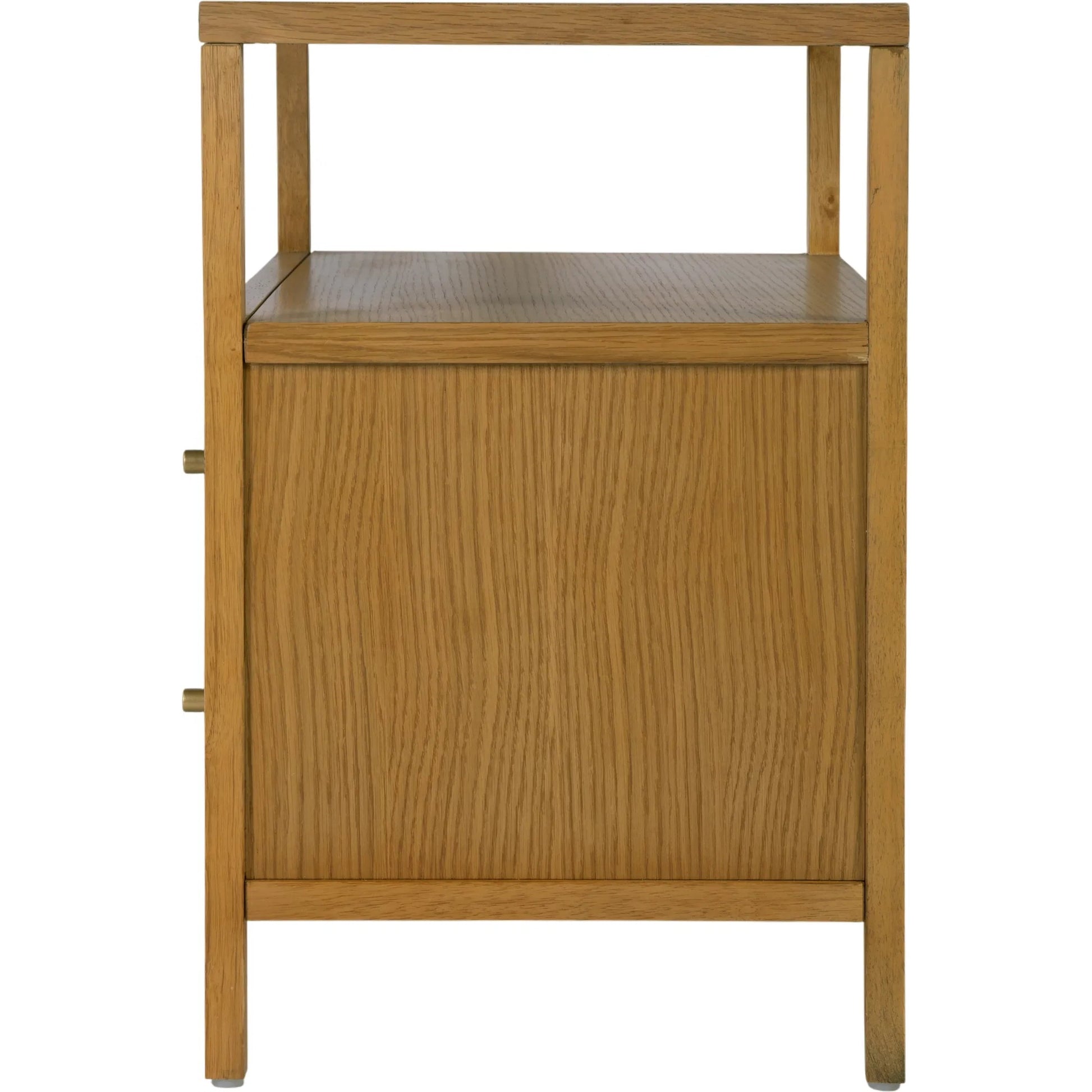 Mendel Nightstand by Butler Specialty Company. Made from white oak veneer, rubberwood, laminated veneer lumber, plywood in a traditional style.