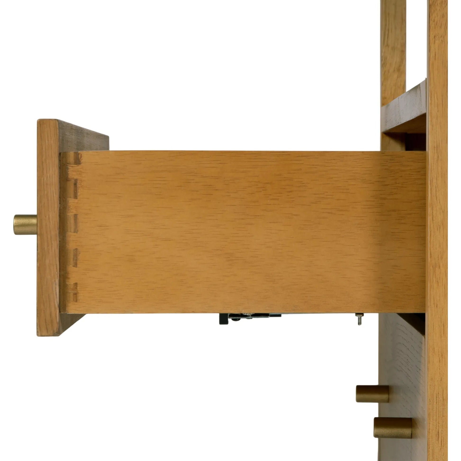 Mendel Nightstand by Butler Specialty Company. Made from white oak veneer, rubberwood, laminated veneer lumber, plywood in a traditional style.