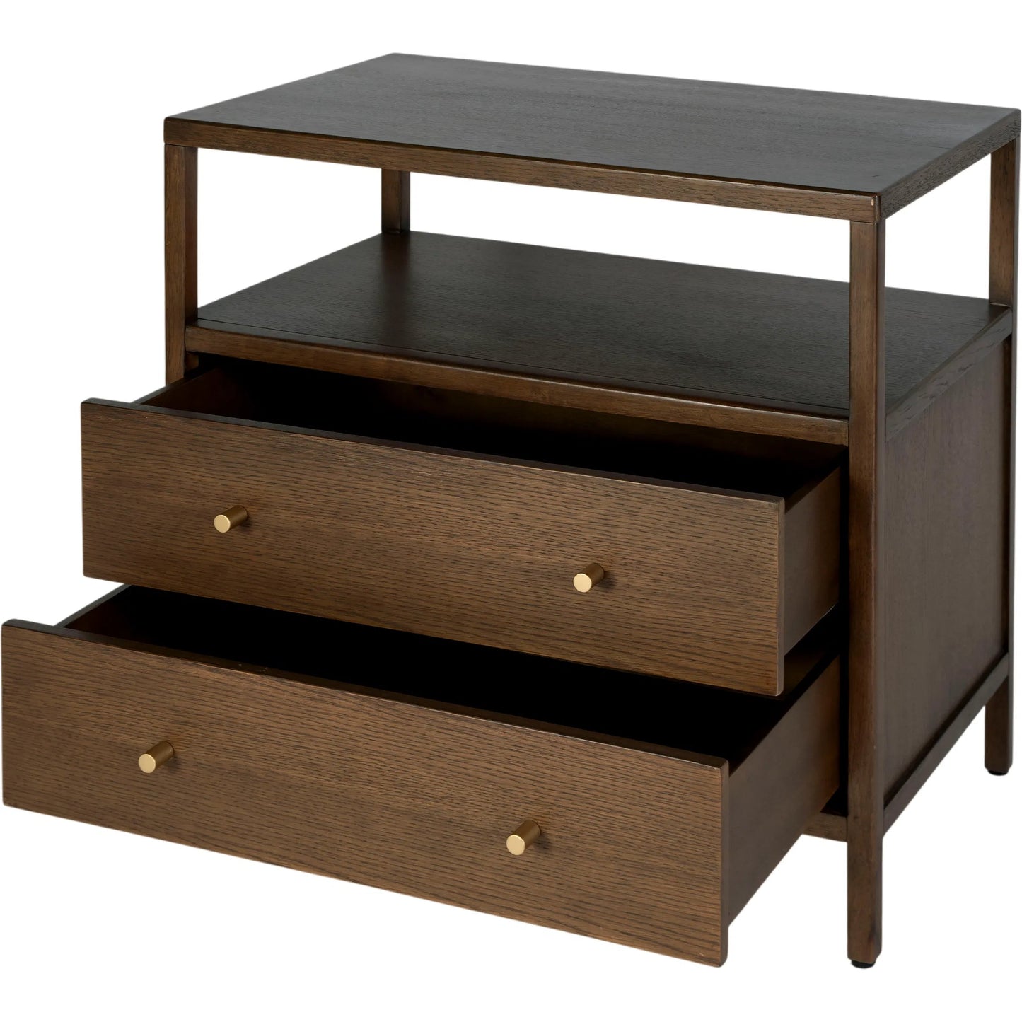 002 SI-2472697 | Additional Silo | Mendel Nightstand by Butler Specialty Company in walnut. Made from white oak veneer, rubberwood, laminated veneer lumber, plywood in a traditional style.