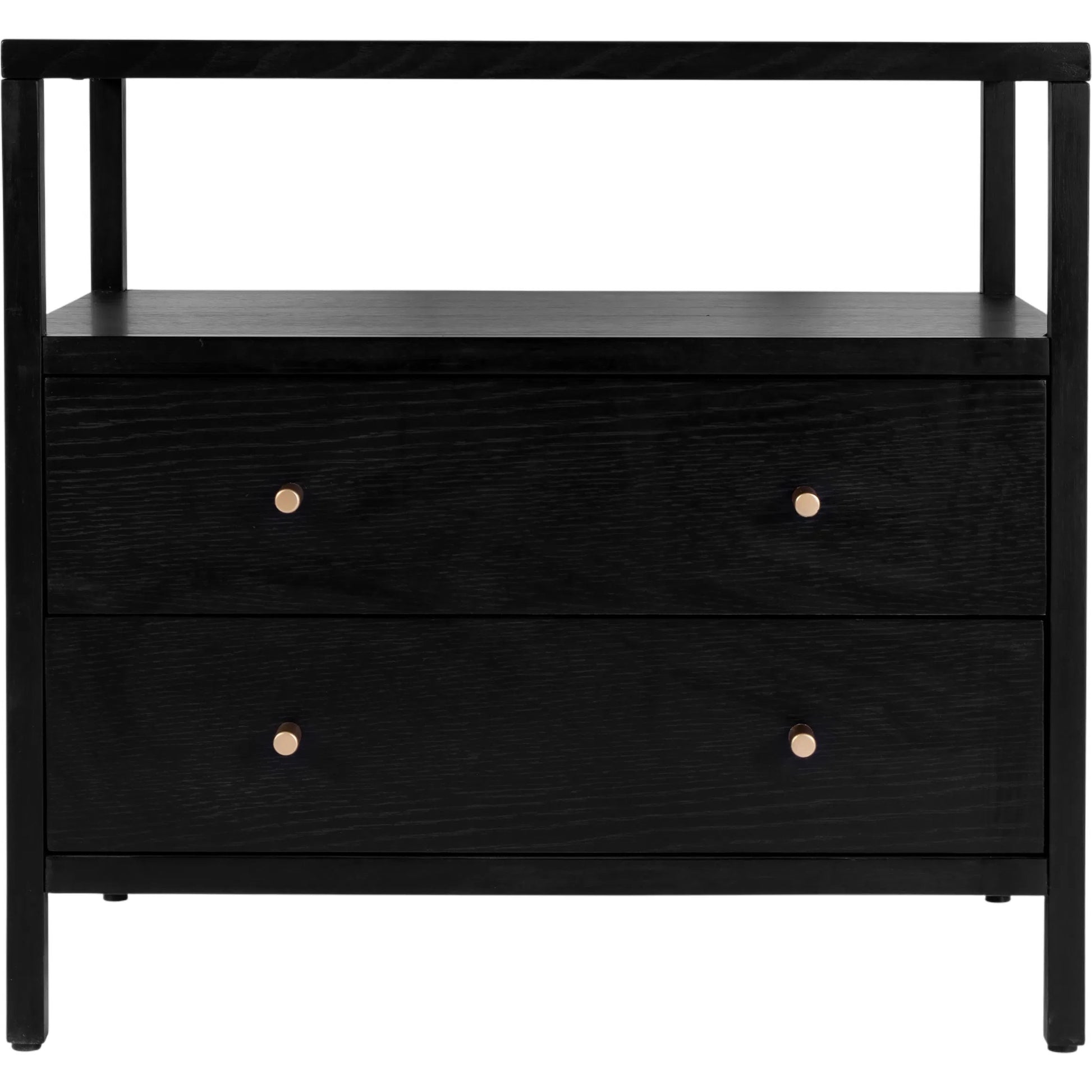 Mendel Nightstand by Butler Specialty Company. Made from white oak veneer, rubberwood, laminated veneer lumber, plywood in a traditional style.