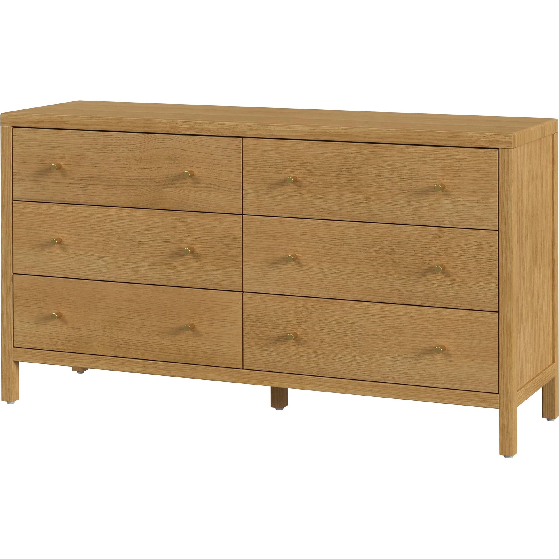 Mendel Dresser by Butler Specialty Company. Made from white oak veneer, rubberwood, laminated veneer lumber, plywood in a traditional style.