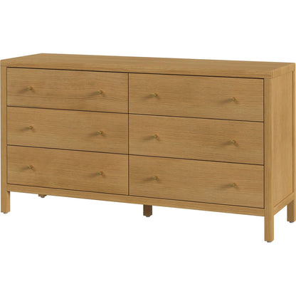 Mendel Dresser by Butler Specialty Company. Made from white oak veneer, rubberwood, laminated veneer lumber, plywood in a traditional style.