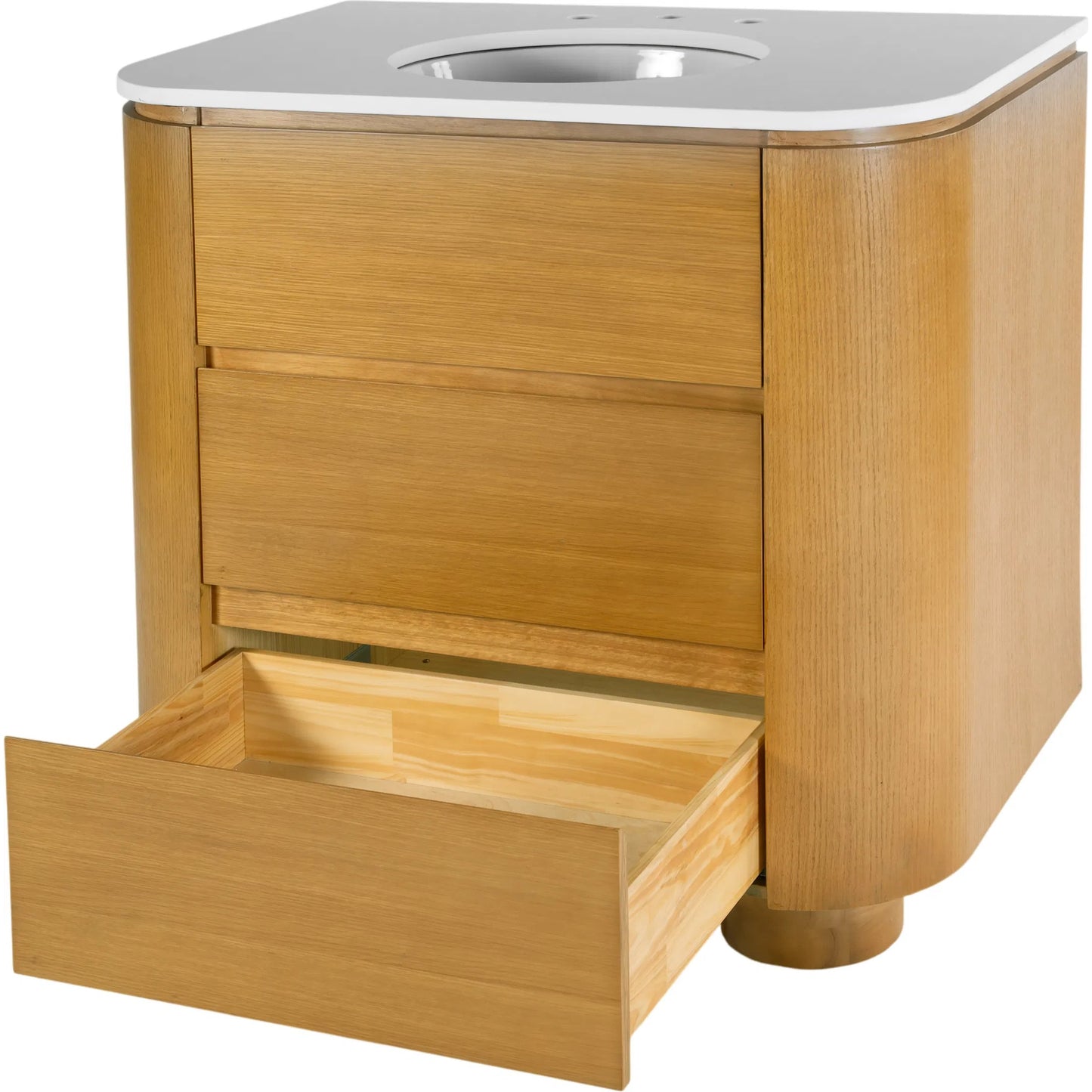 003 SI-2472681 | Additional Silo | Genoa Bathroom Vanity by Butler Specialty Company in light oak. Made from mdf, eucalyptus, pine, plywood, composite wood, quartz, ceramic in a transitional style.