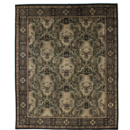 Contemporary 6272 Rug by Exquisite Rugs in green. Made from new zealand wool in a unique style.