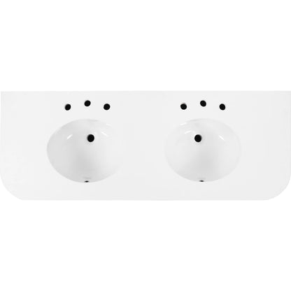 Genoa Bathroom Vanity by Butler Specialty Company in light oak. Made from mdf, eucalyptus, pine, plywood, composite wood, quartz, ceramic in a transitional style.