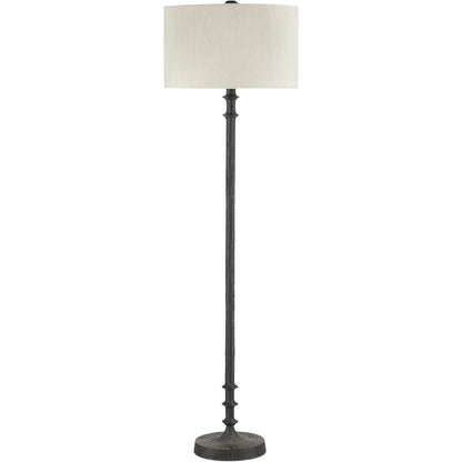 Gallo Floor Lamp by Currey and Company in bronze. Made from cast aluminum in a transitional style.