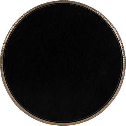 Ivy Side Table by Butler Specialty Company in black, antique gold and antique gold. Made from granite, aluminum, mdf in a unique style.