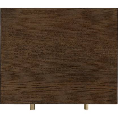 Mendel Nightstand by Butler Specialty Company. Made from white oak veneer, rubberwood, laminated veneer lumber, plywood in a traditional style.