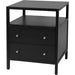 Mendel Nightstand by Butler Specialty Company. Made from white oak veneer, rubberwood, laminated veneer lumber, plywood in a traditional style.