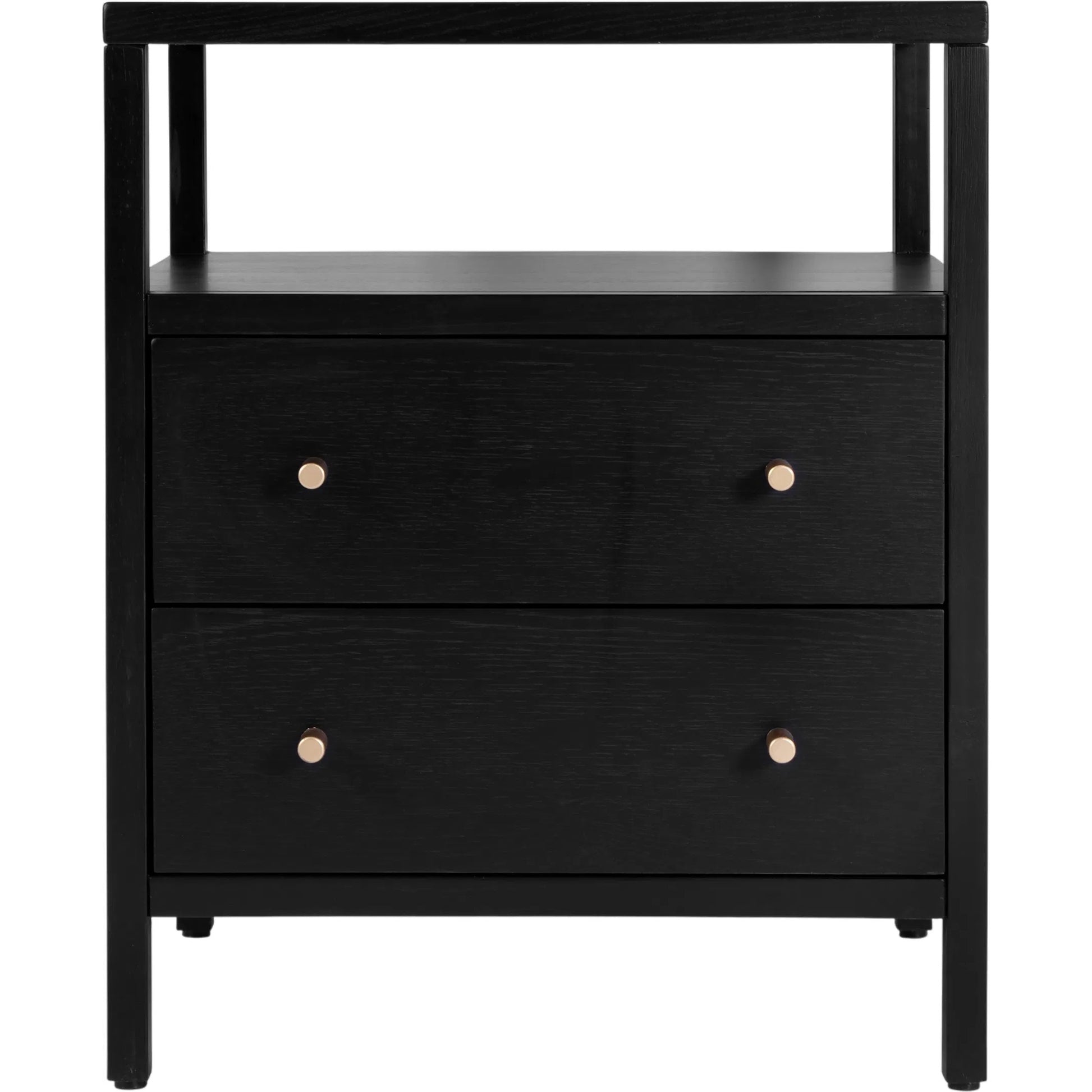 Mendel Nightstand by Butler Specialty Company. Made from white oak veneer, rubberwood, laminated veneer lumber, plywood in a traditional style.