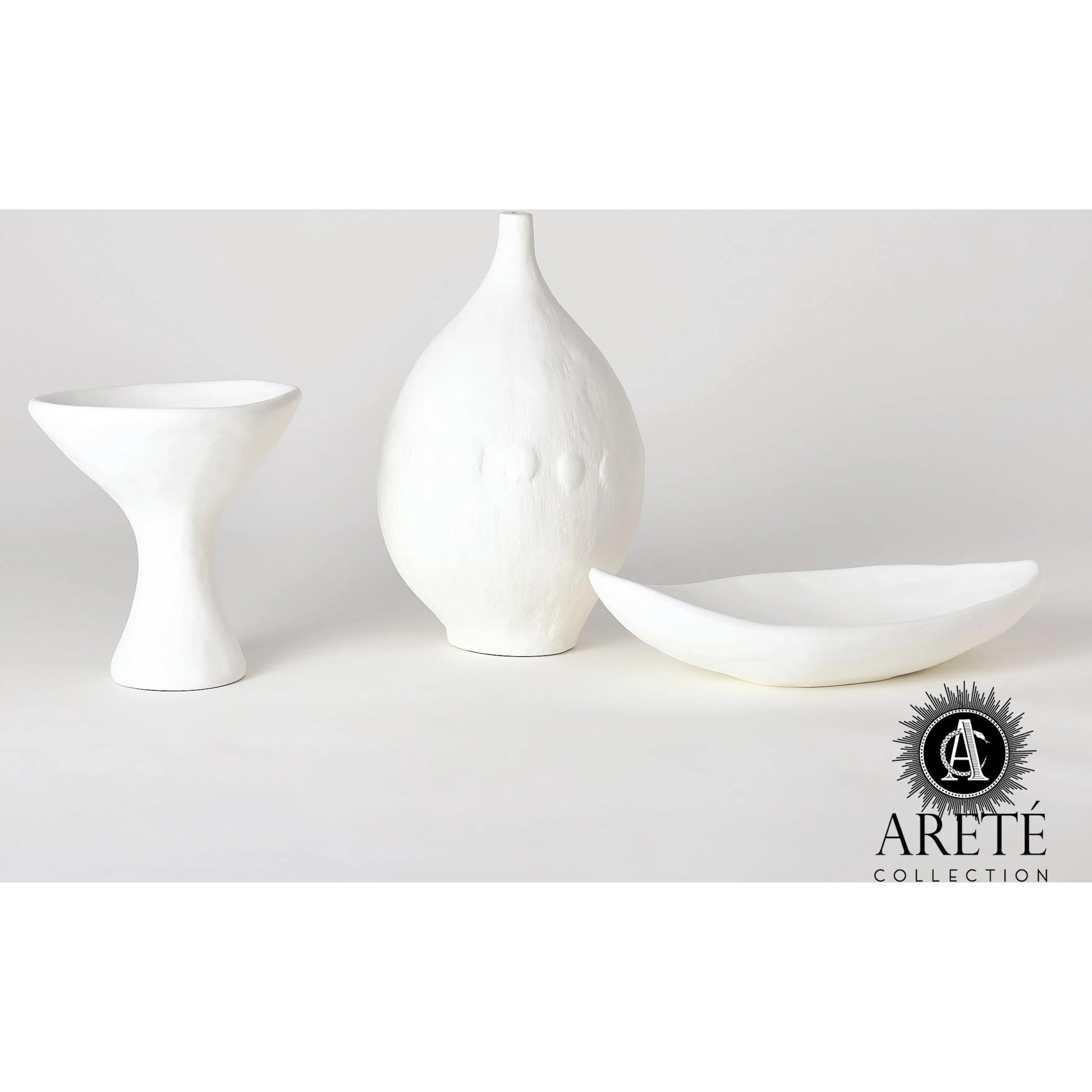 Modernist Urn by Global Views. Made from plaster in a eclectic & global style.
