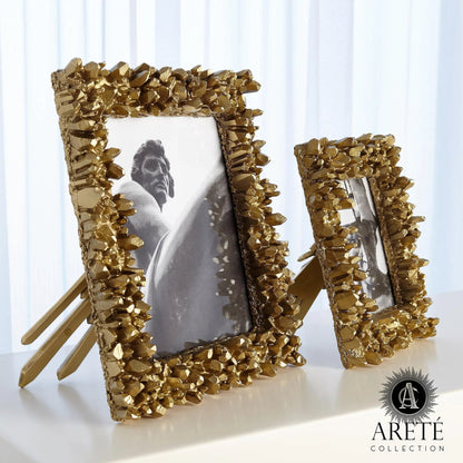 Facet Cluster Frame by Global Views. Made from brass, stainless steel, glass in a transitional style.