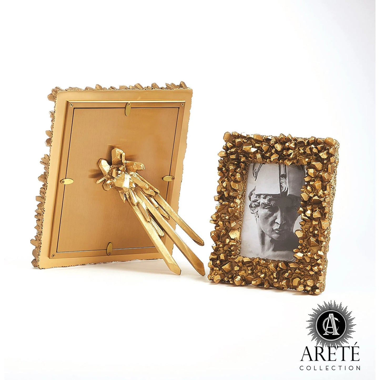 009 SR-891898,SR-891899 | Additional Silo | Facet Cluster Frame by Global Views. Made from brass, stainless steel, glass in a transitional style.