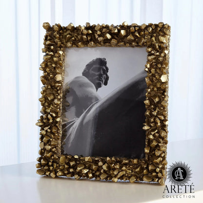 Facet Cluster Frame by Global Views. Made from brass, stainless steel, glass in a transitional style.