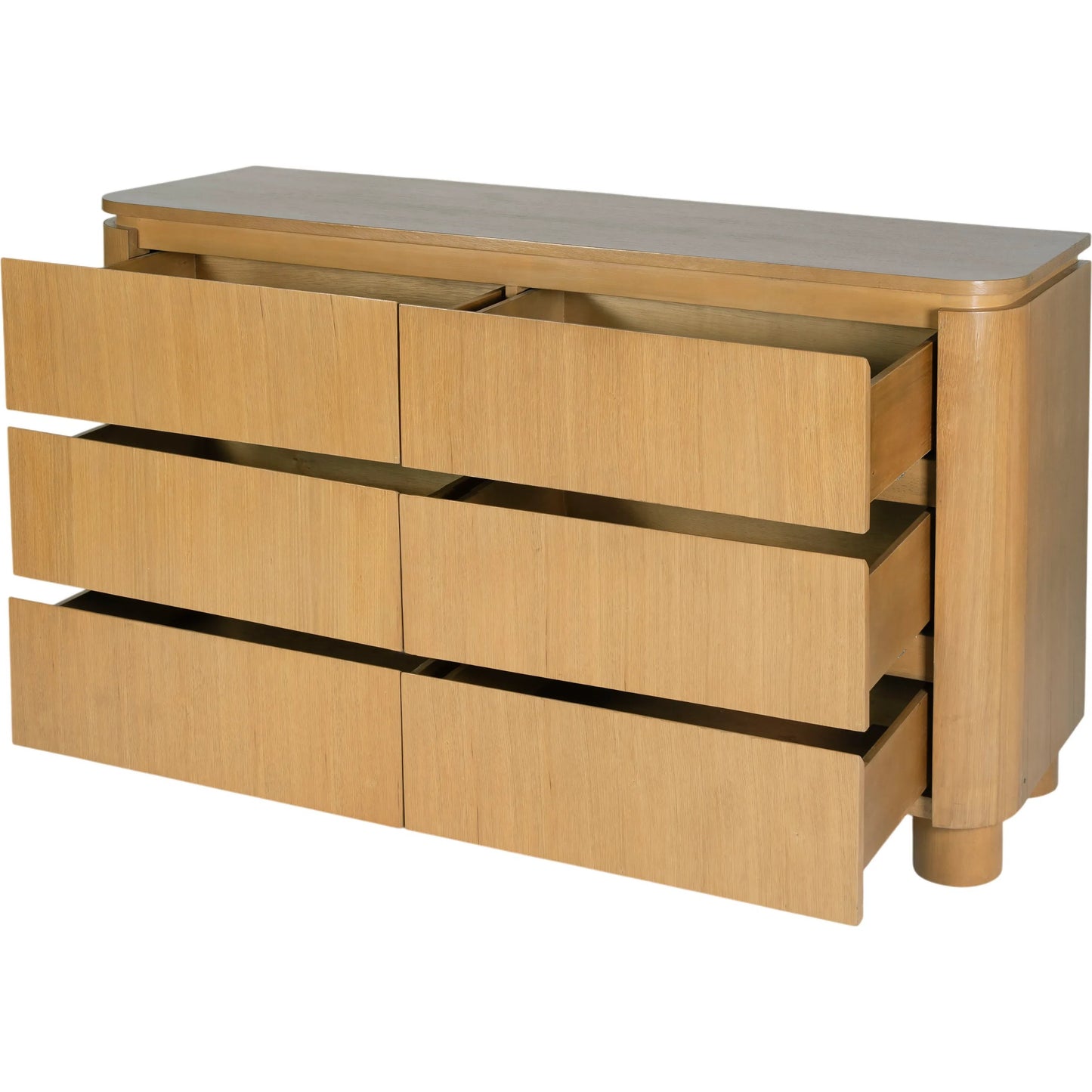 002 SI-2531520 | Additional Silo | Genoa Dresser by Butler Specialty Company in light brown and light oak. Made from rubberwood, particle board, white oak veneer, laminated veneer lumber, mdf, plywood in a unique style.