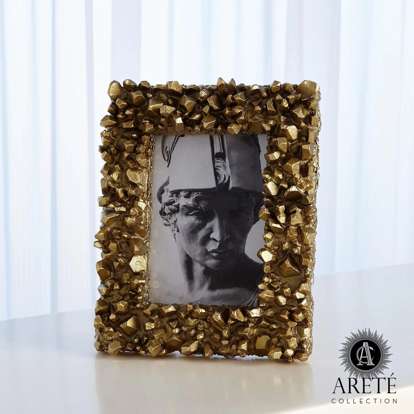 015 SR-891899 | Additional Silo | Facet Cluster Frame by Global Views. Made from brass, stainless steel, glass in a transitional style.