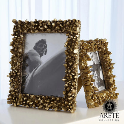 Facet Cluster Frame by Global Views. Made from brass, stainless steel, glass in a transitional style.