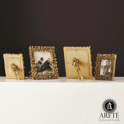 Facet Cluster Frame by Global Views. Made from brass, stainless steel, glass in a transitional style.