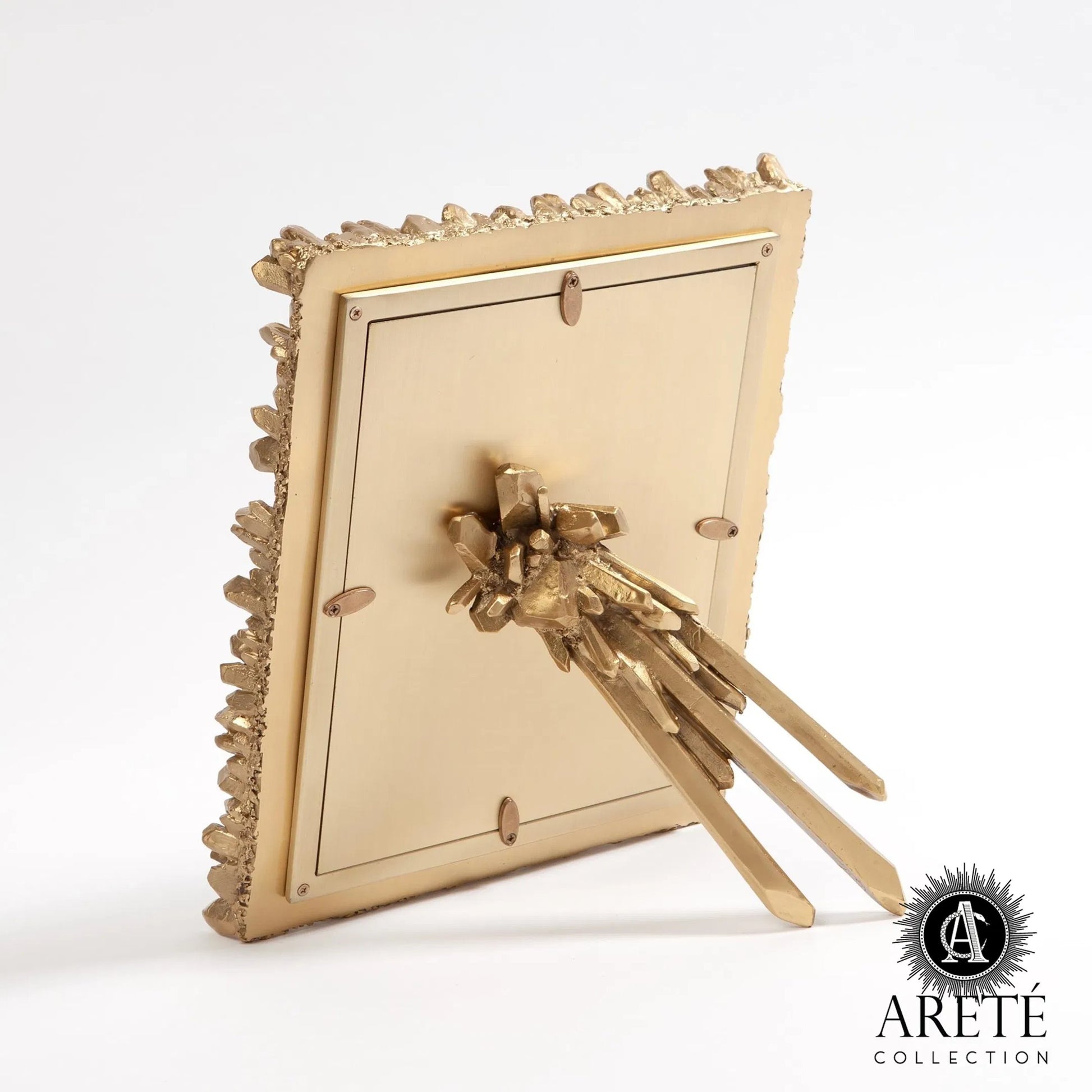 Facet Cluster Frame by Global Views. Made from brass, stainless steel, glass in a transitional style.