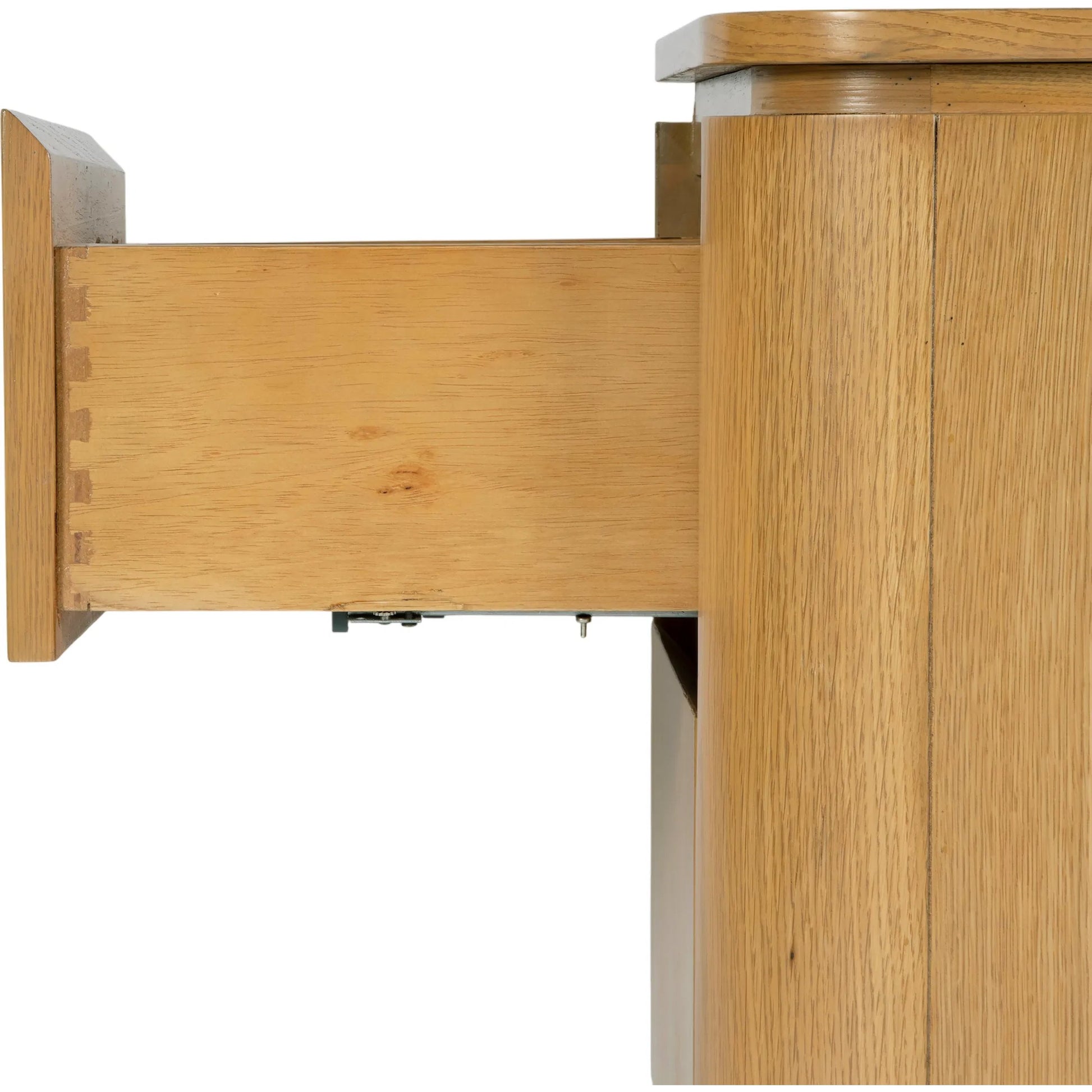 Genoa Nightstand by Butler Specialty Company in light oak. Made from white oak veneer, particle board, rubberwood, laminated veneer lumber, plywood, mdf in a transitional style.