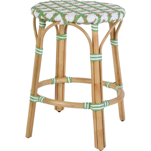 Ballito Counter Stool by Butler Specialty Company. Made from rattan, polyurethane synthetic rattan in a unique style.