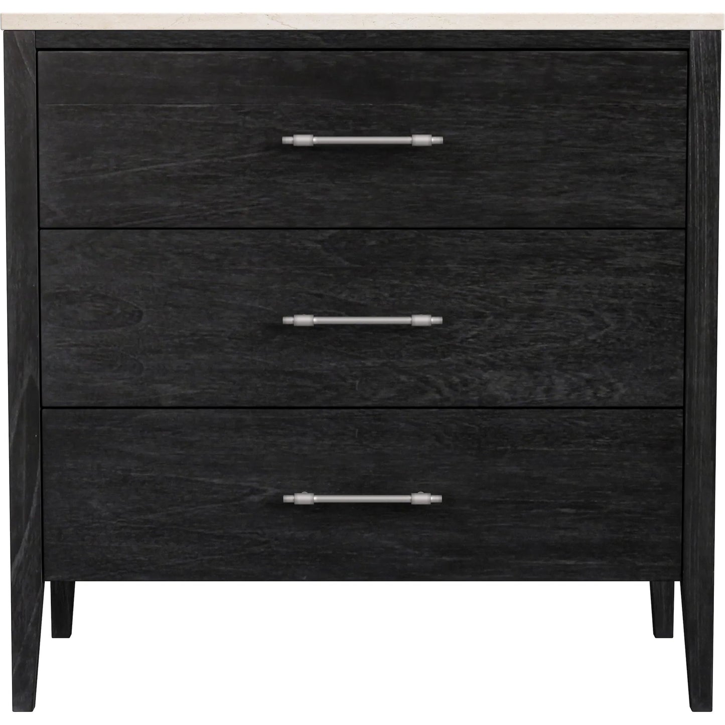 001 SI-2544405 | Additional Silo | Averly Chest of Drawers by Butler Specialty Company in black and washed black. Made from mindi wood, mindi veneer, mdf, marble in a unique style.