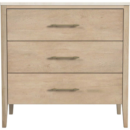 Averly Drawer Chest by Butler Specialty Company in light brown, light beige marble. Made from java wood, gamelina veneer, mdf, marble in a transitional style.